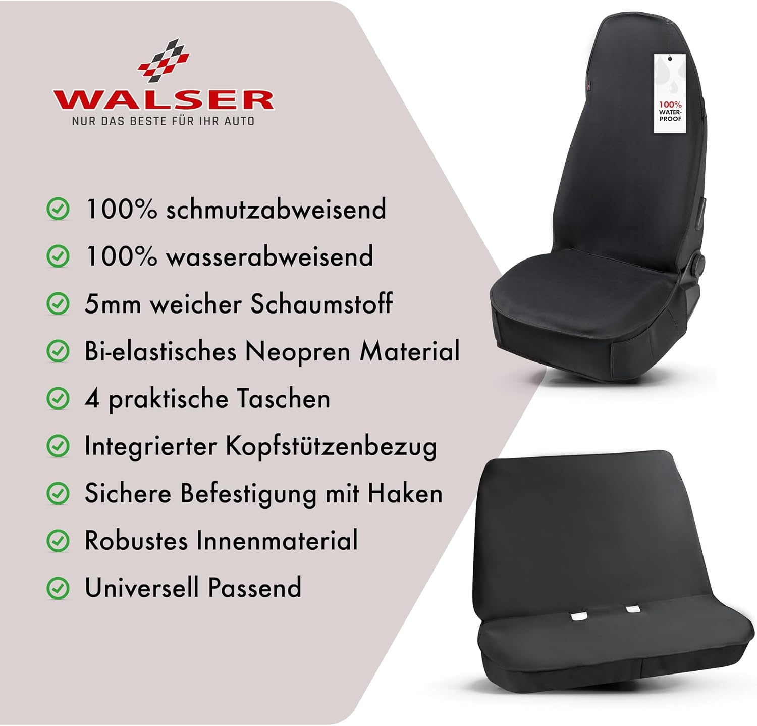 Detalle 2 de Walser Autositzauflage Neopren