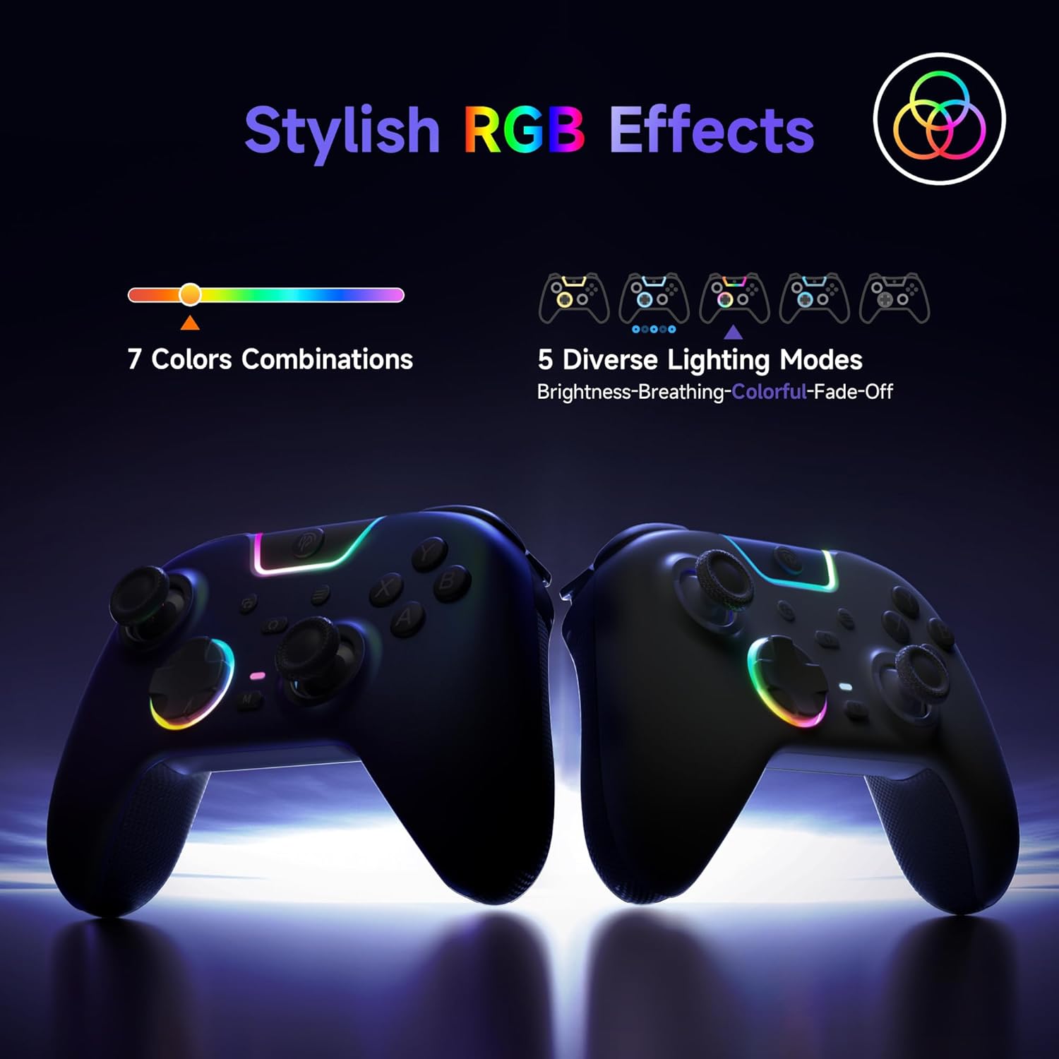 Detalle 2 de EasySMX X05 Pro wireless PC controller 1000mAh