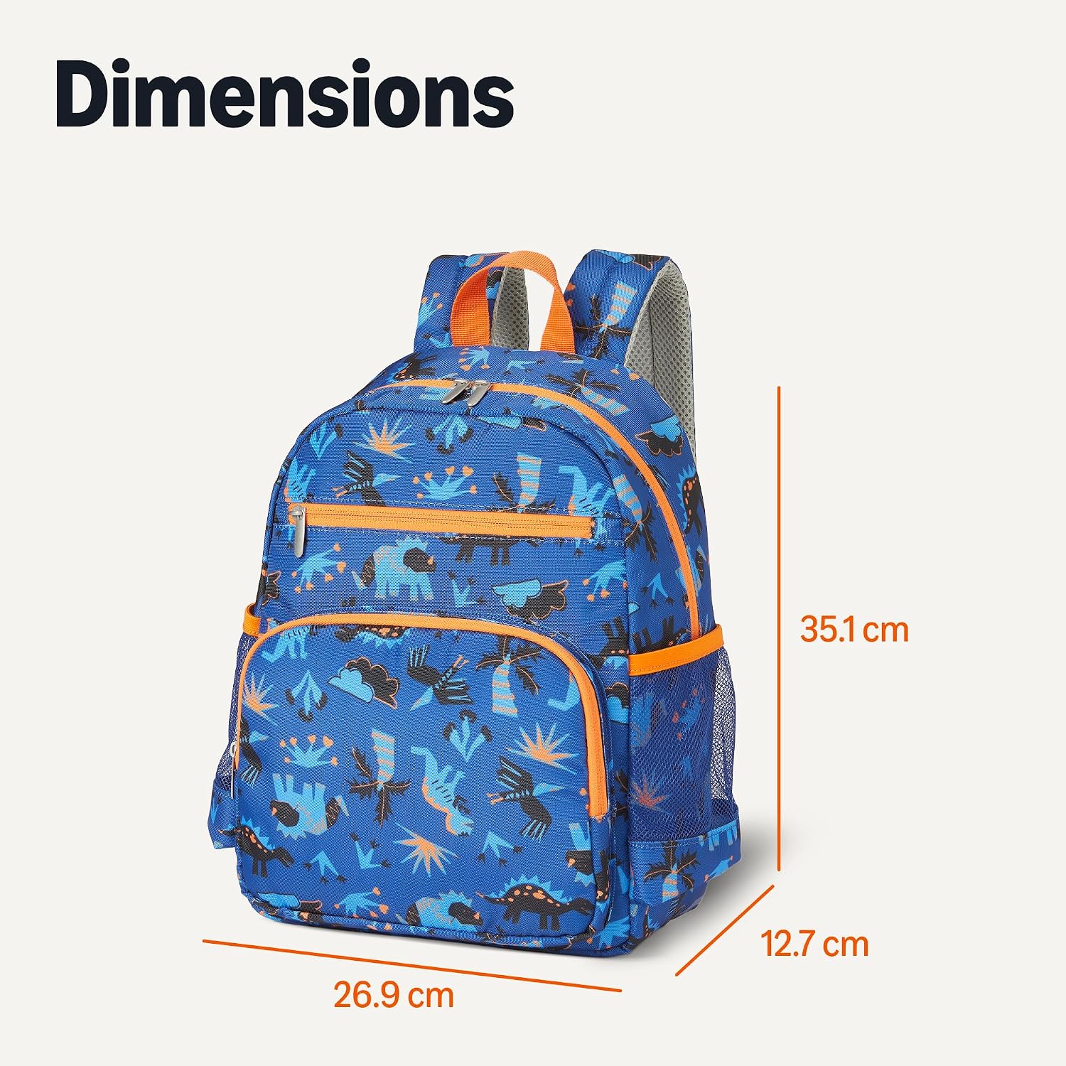 Thumbnail 4 de Sac à dos école bleu marine 100% polyester recyclé