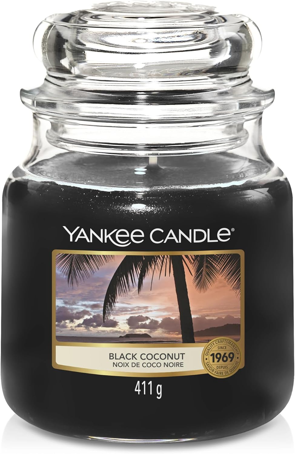 Detalle de Yankee Candle Noix de coco noire 75h 🕯