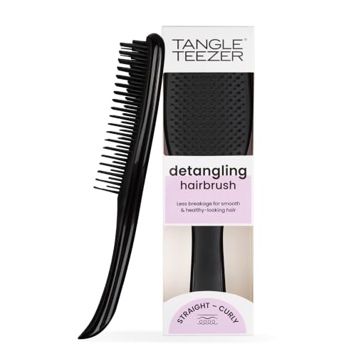 Detalle de Tangle Teezer Ultimate Detangler Haarbürste – Detanglingbürste für nasse & trockene Haare, Schwarz