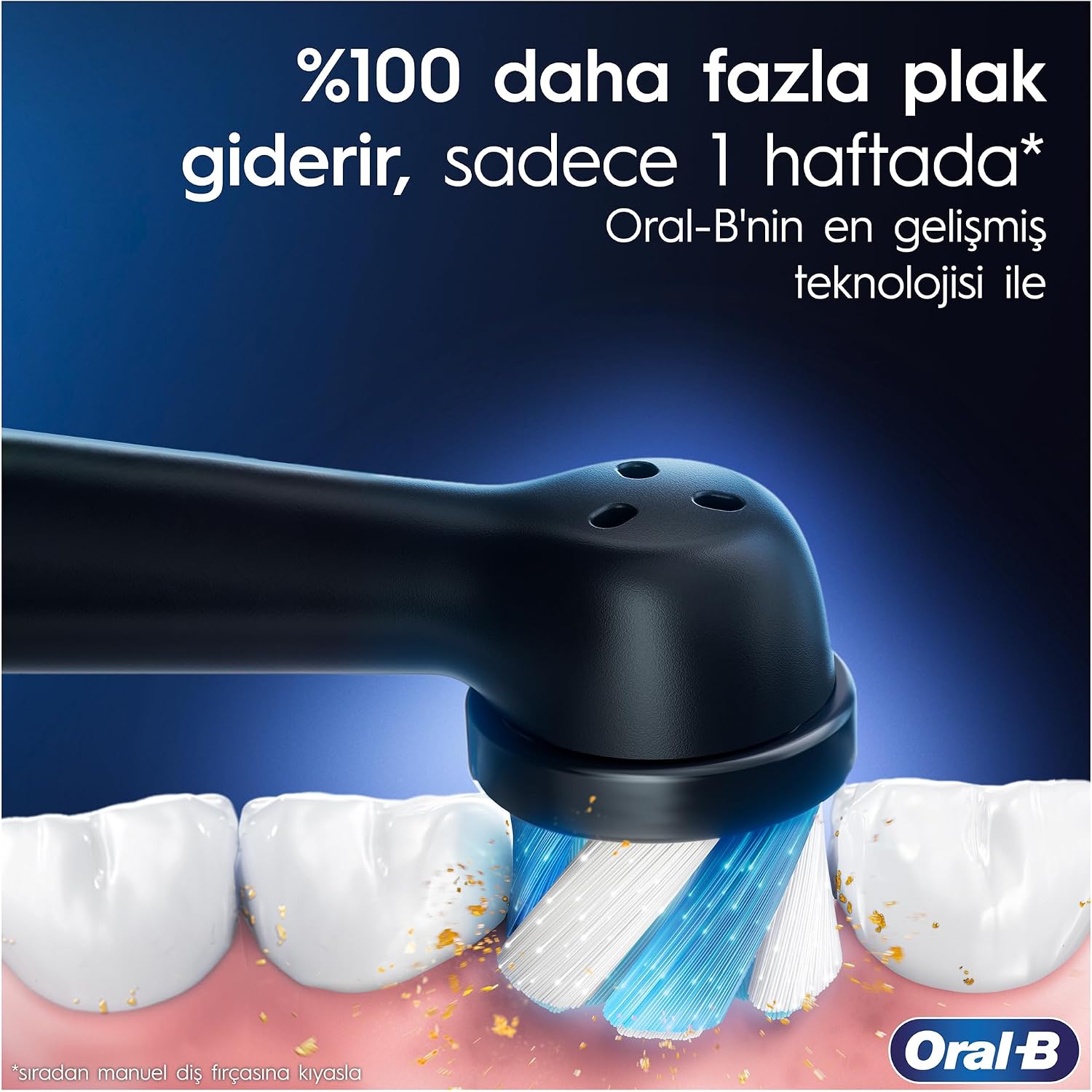 Detalle 2 de Oral-B iO Series 3 elektrisk tandborste med tre lägen och timer, svart