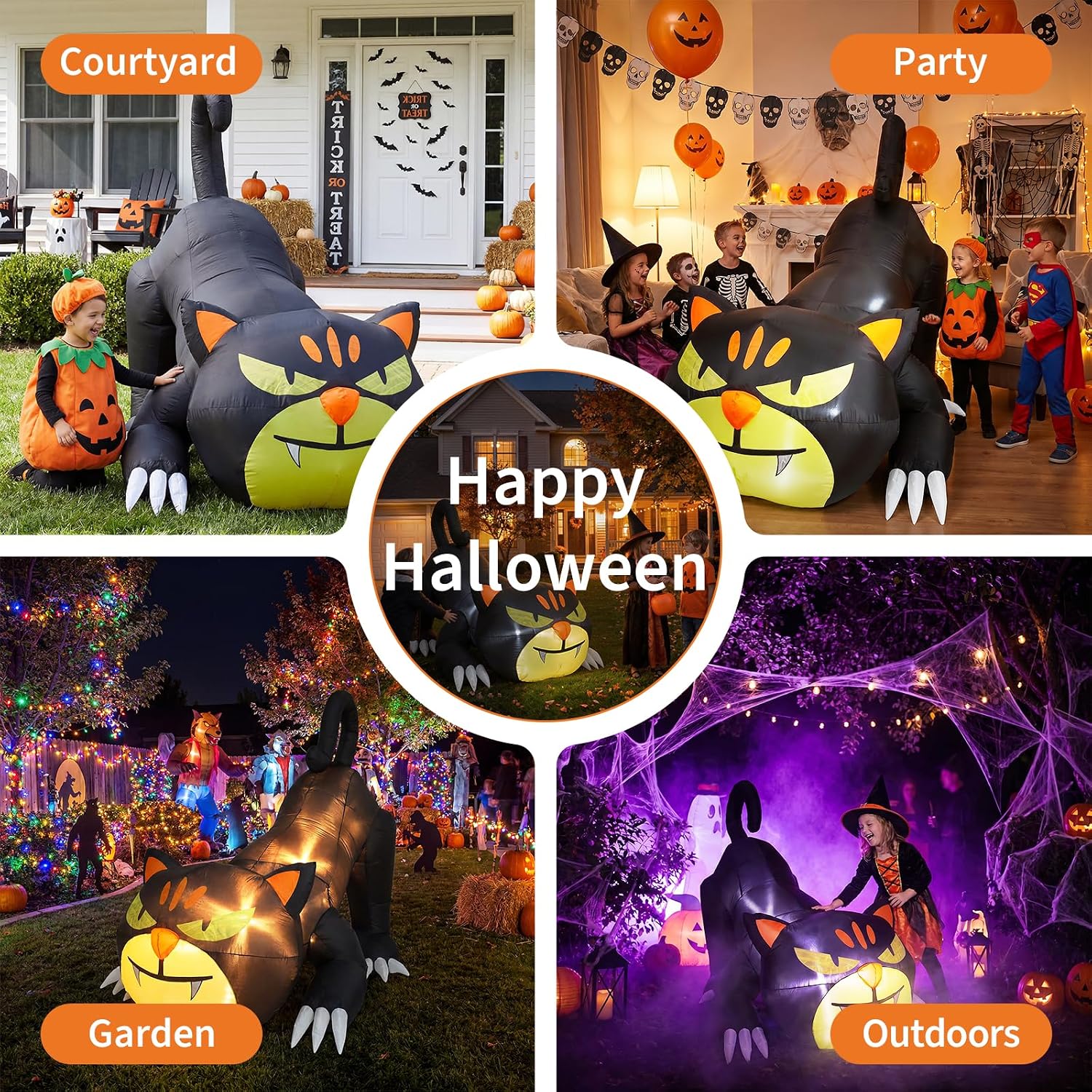 Detalle de WildVenture inflatable Halloween decoration 7 ft