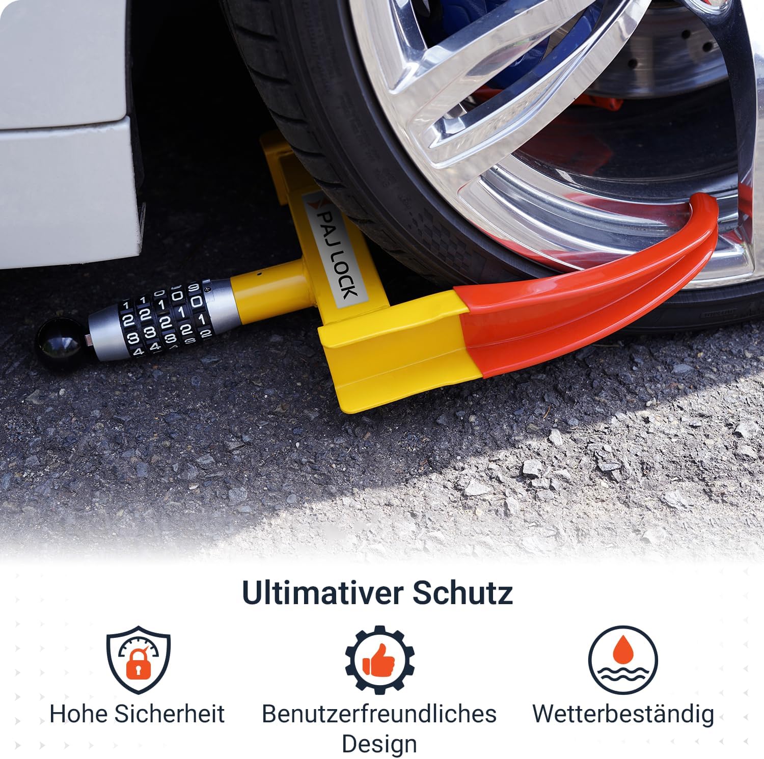 Thumbnail 1 de PAJ LOCK Radkralle – Wegfahrsperre für Autos, LKWs, Anhänger, Motorräder und mehr