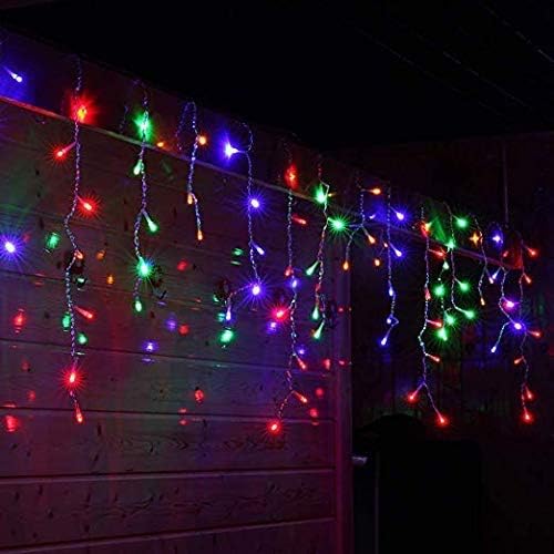 Detalle de Toodour JT-EL/FC300V0200 Multicolor LED Icicle Lights, 360 LEDs, 8 Modes
