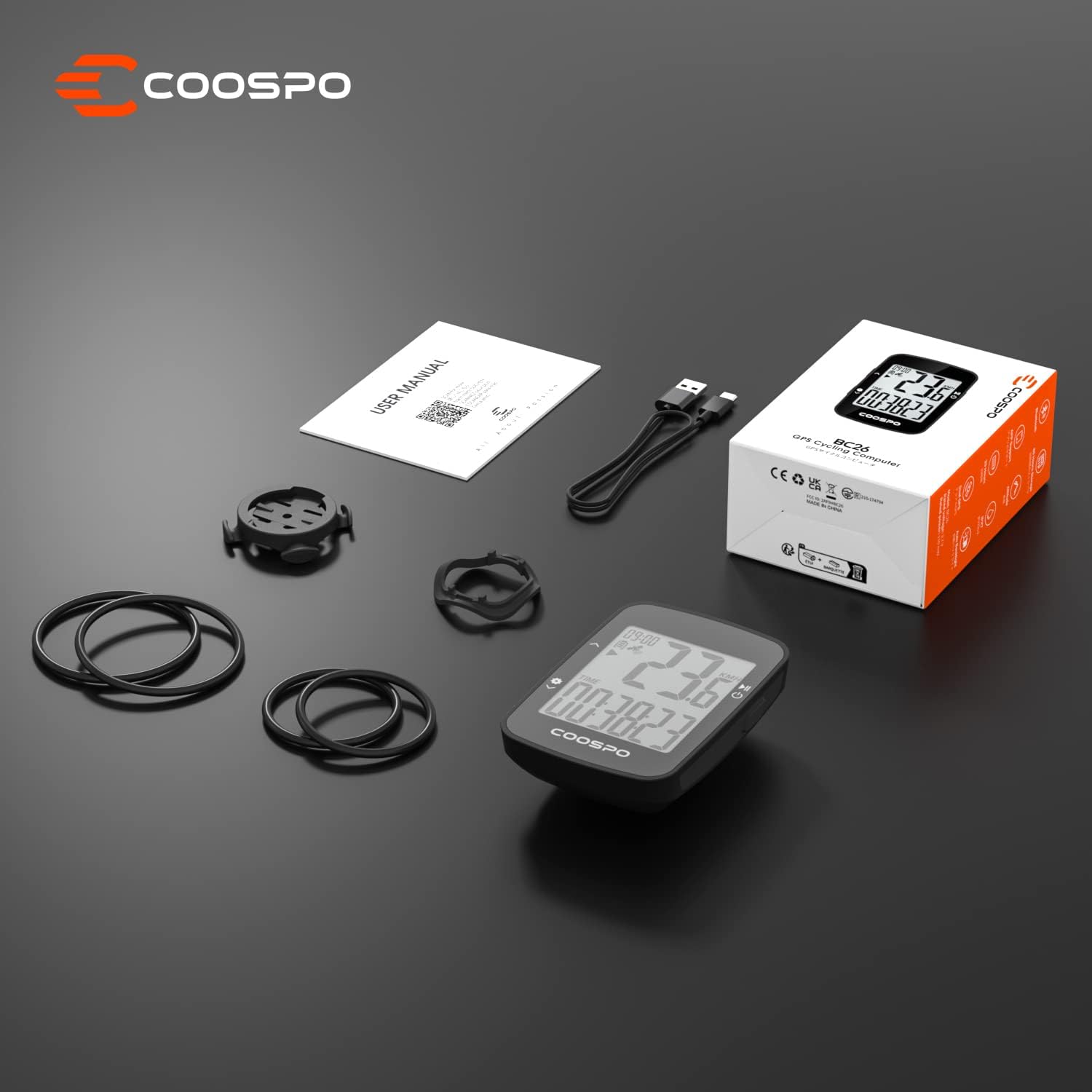 Thumbnail 6 de COOSPO BC26 Bike Computer Wireless GPS with 2.3" Display and IPX7 Waterproofing