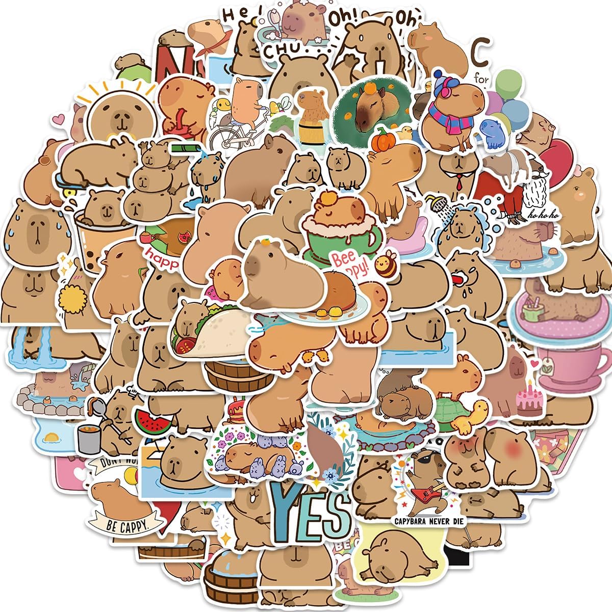 Detalle 2 de Capybara Stickers 100-Pack