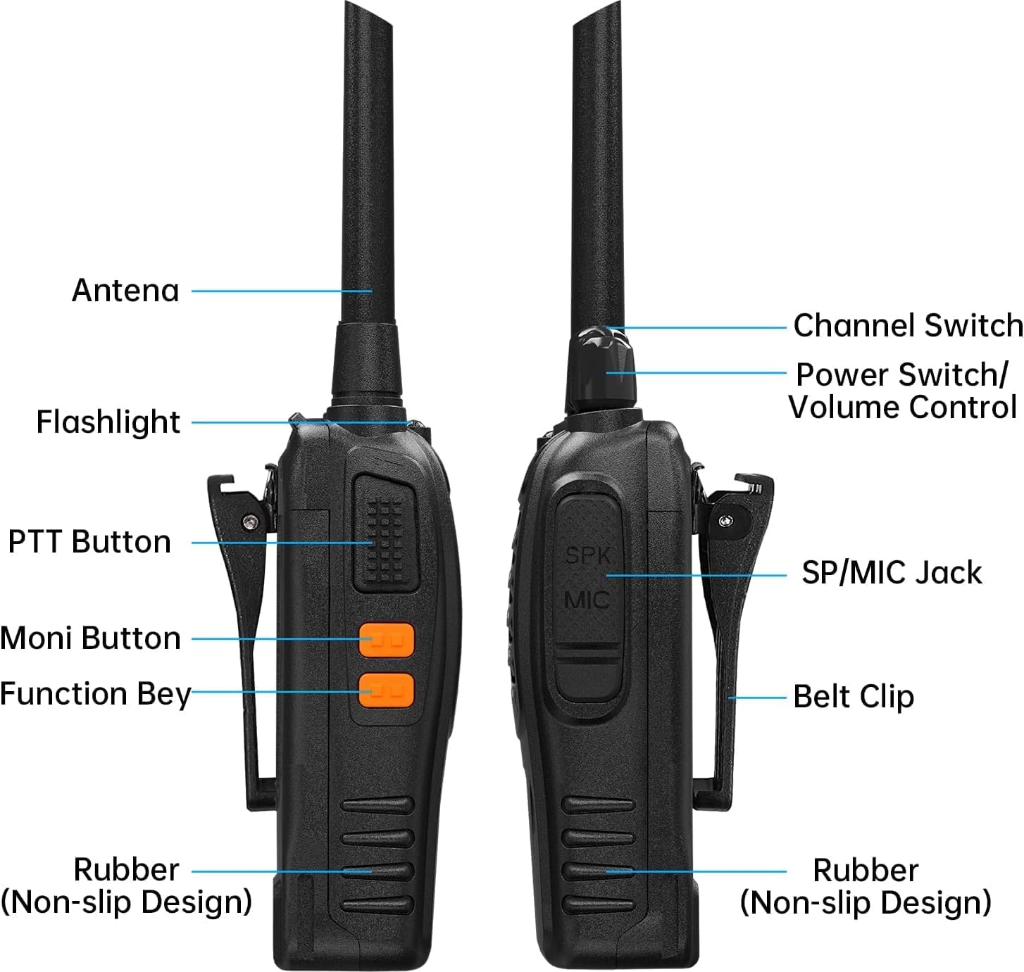 Thumbnail 3 de Winmoom long-range walkie talkies 4 pack
