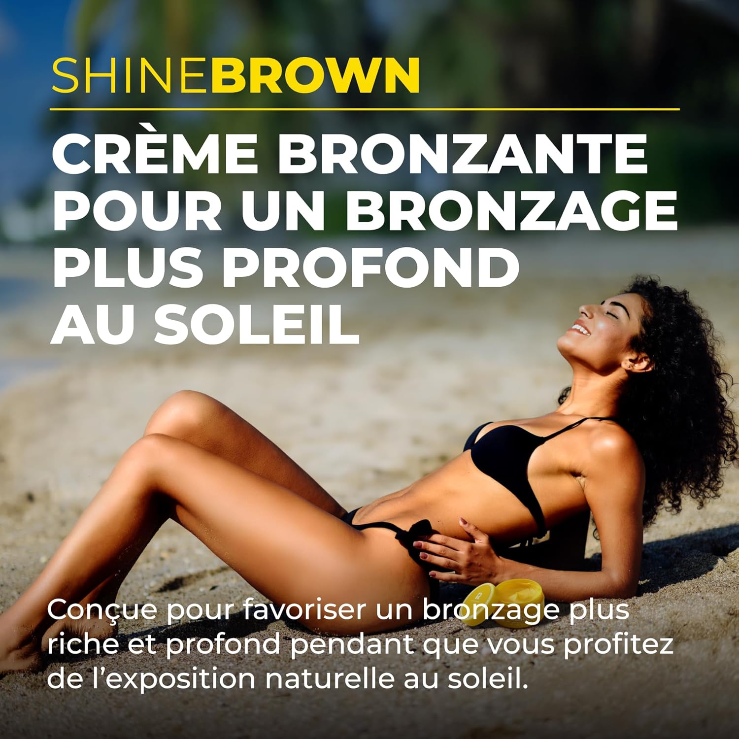 Thumbnail 3 de BYROKKO Shine Brown Tropical Accélérateur de Bronzage (190 g) – Crème solaire hydratante pour un bronzage rapide et durable