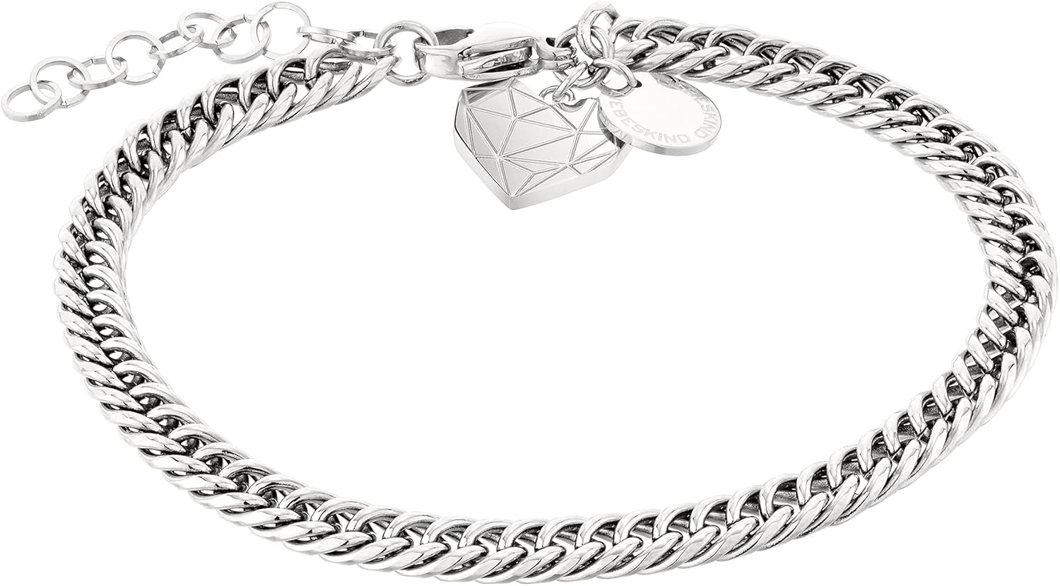 Thumbnail 4 de LIEBESKIND BERLIN Herz-Armband für Damen aus Edelstahl – mit Herzanhänger