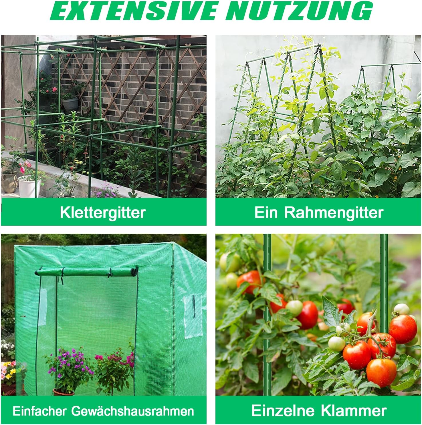 Thumbnail 6 de SUNYRISY Gurke Rankhilfe & Rankgitter in A-Form, 150 cm – grün