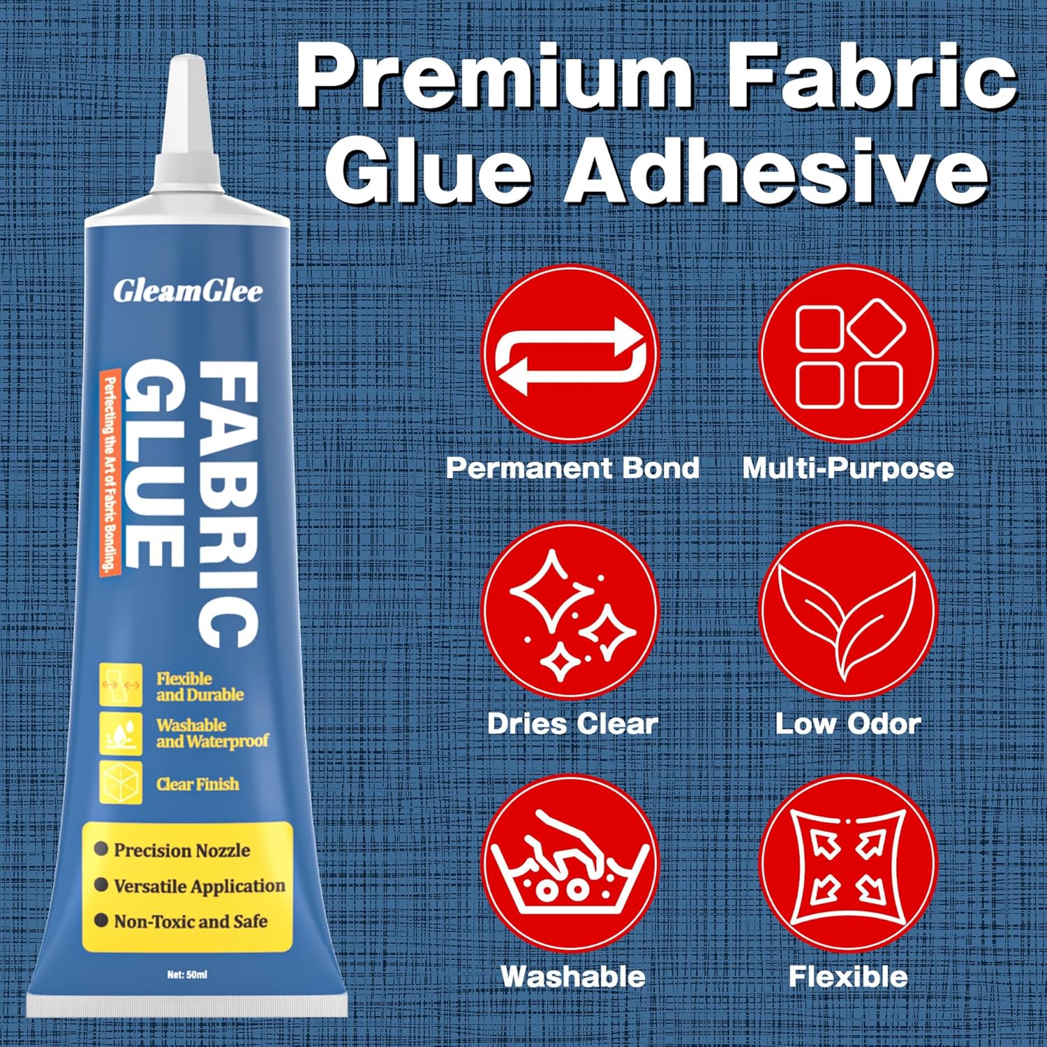 Detalle 2 de 100ml Fabric Glue Extra Strong — Permanent Adhesive for Textiles 🎨