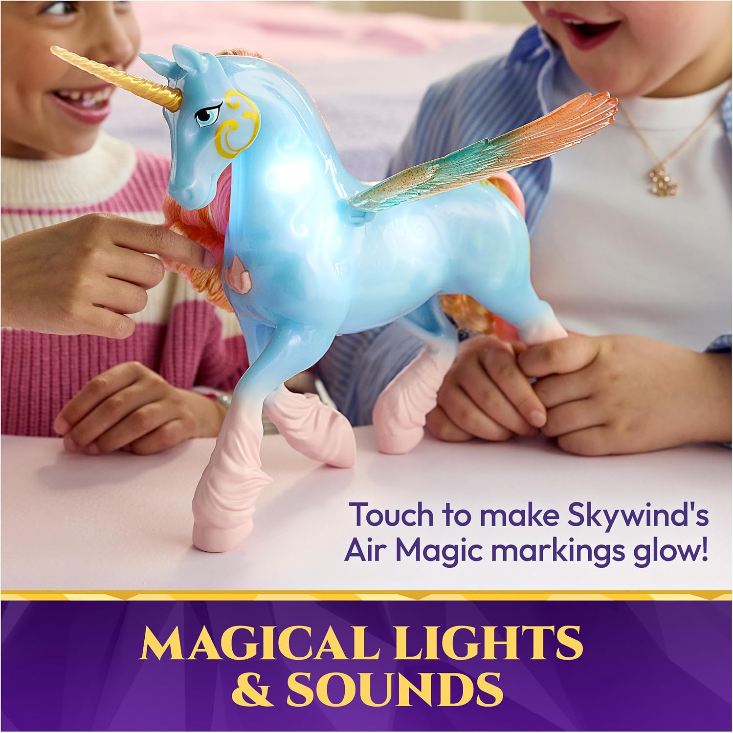 Detalle de Unicorn Academy Skywind plastic toy, multicoloured, 32.4 x 9.5 x 30.5 cm