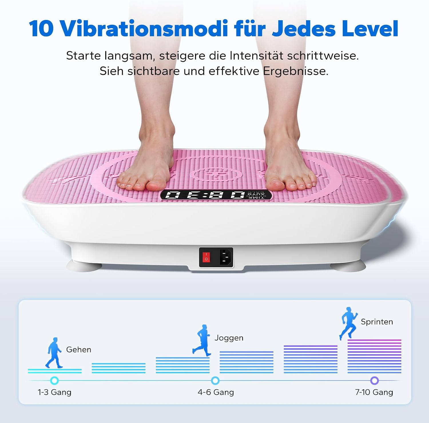 Detalle de MERACH Vibrationsplatte – Leise, kompakt und vielseitig für Ganzkörper-Training