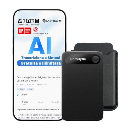 Detalle de Comulytic Note Pro Registratore Vocale AI con Trascrizione Illimitata