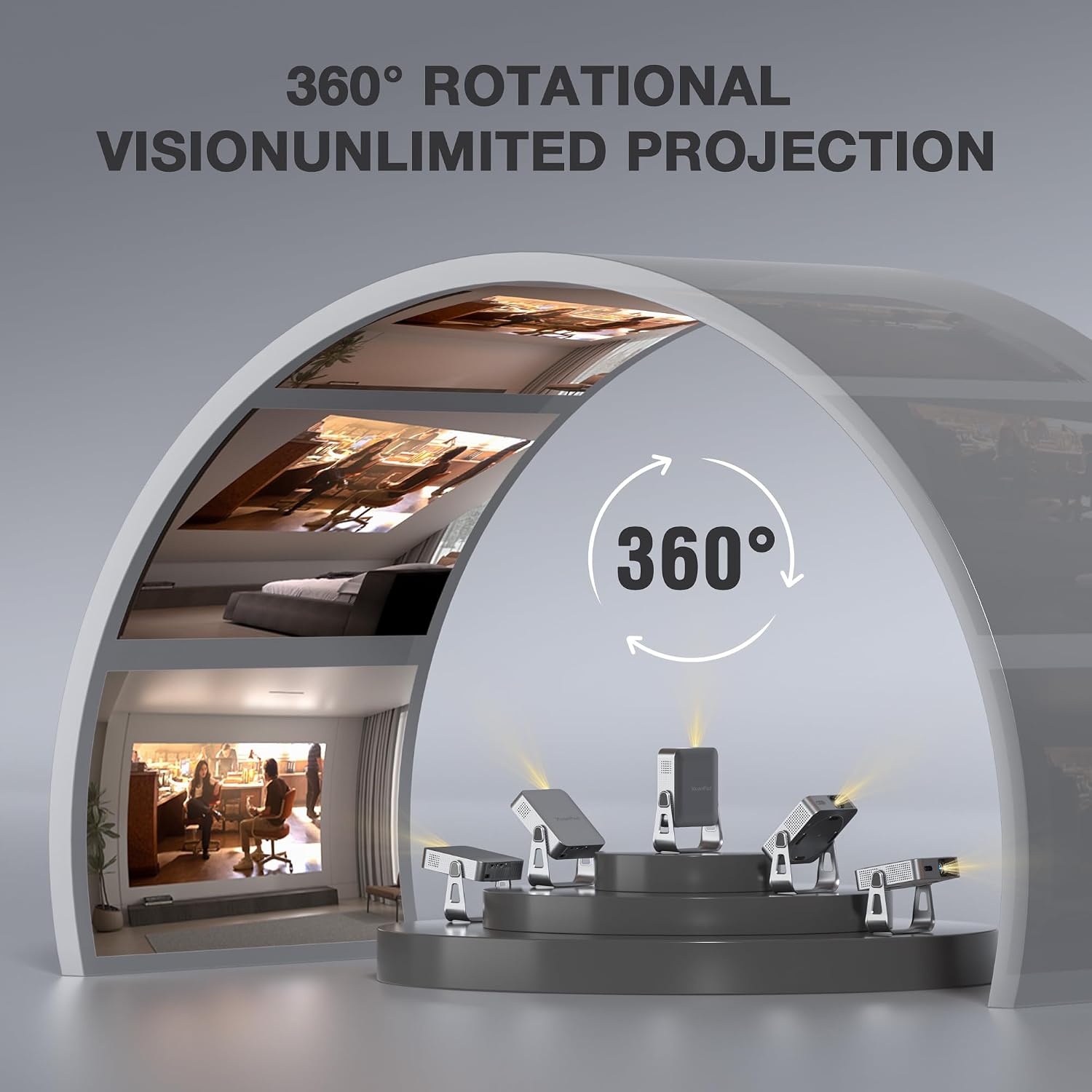 Thumbnail 5 de XuanPad Mini Projector Native 1080p