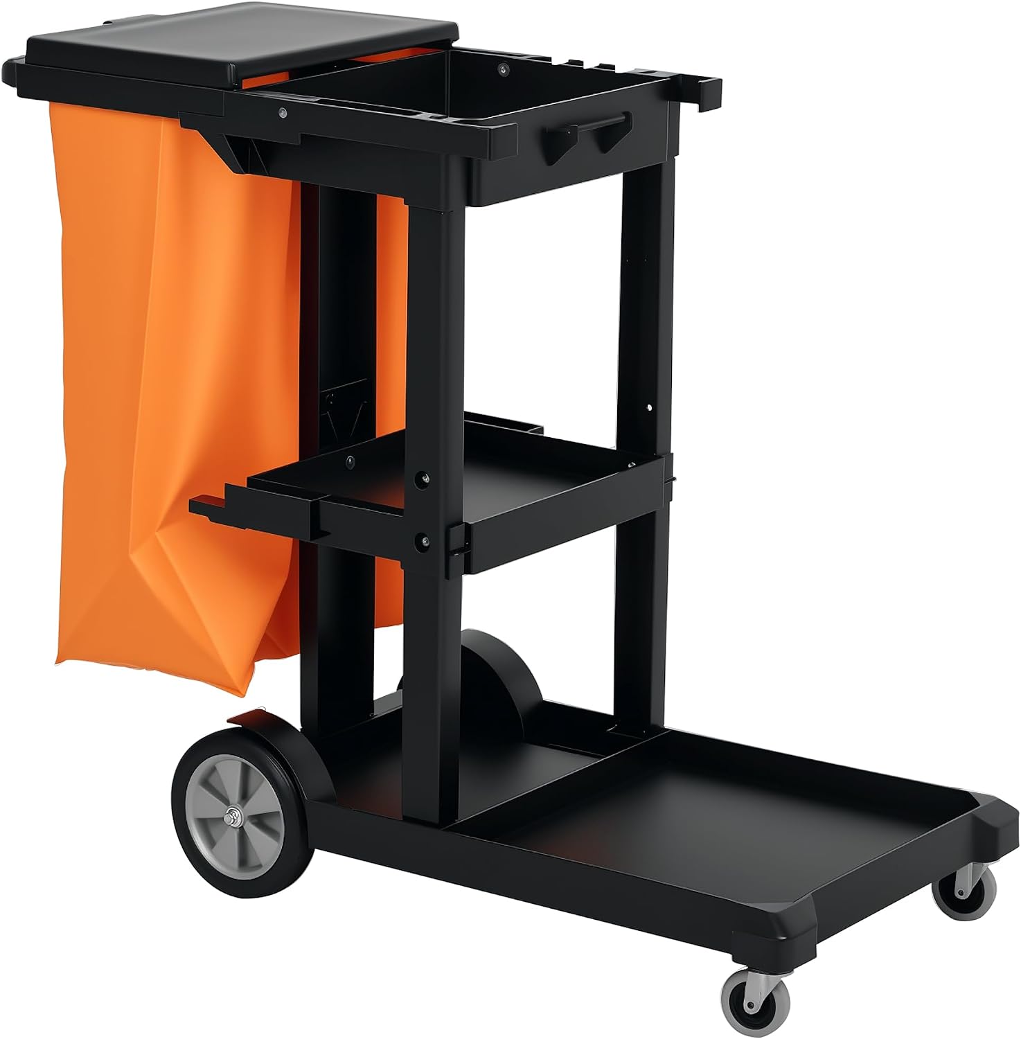 Detalle de HOMCOM Janitorial Cart, 3-Tier
