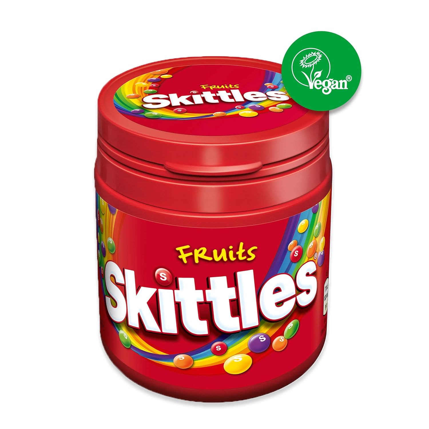 Detalle 2 de Skittles Fruits Kaubonbons – vegane Fruchtmischung aus Ananas, Mandarine, Kirsche und weiteren Aromen, 6 Dosen (6 x 125 g)