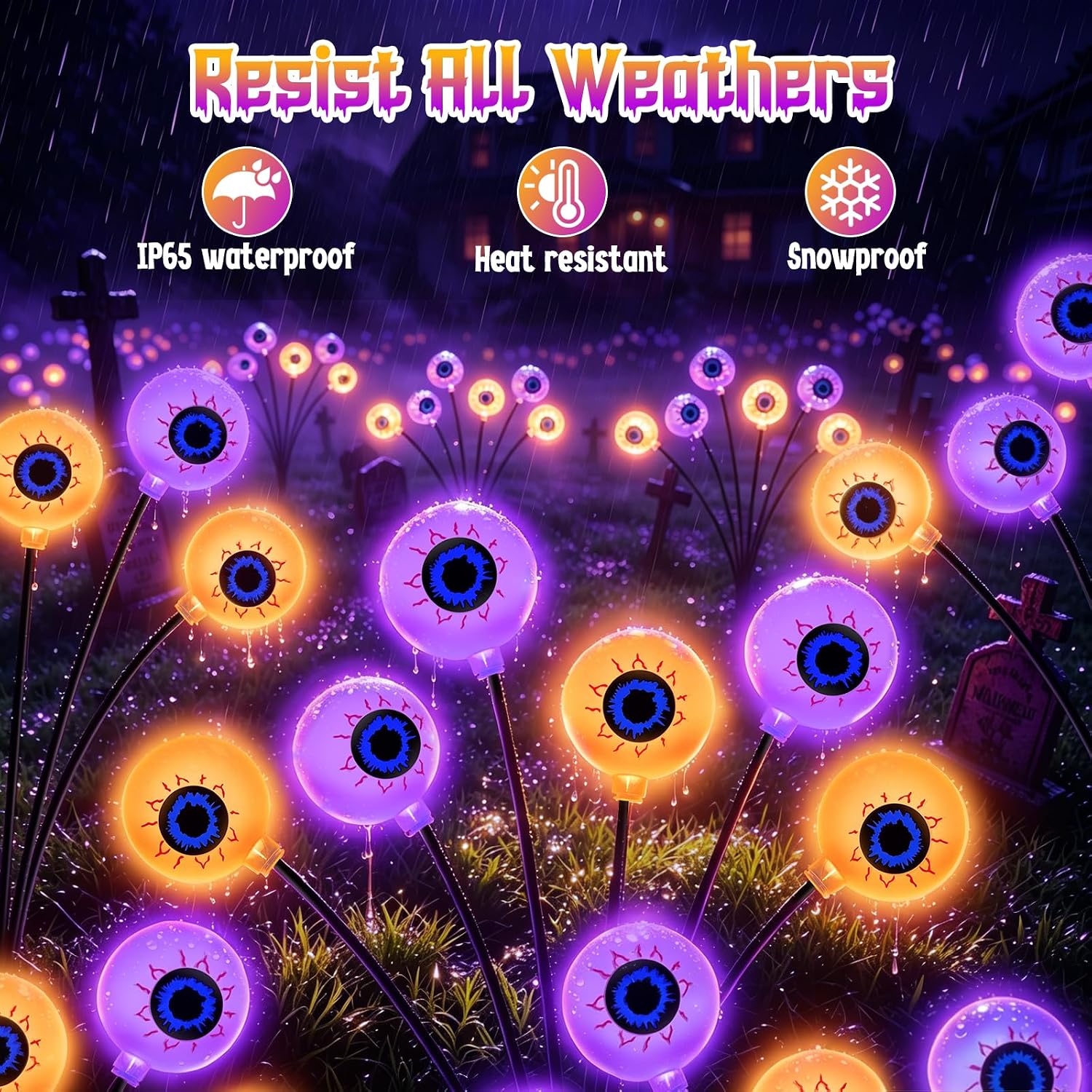 Detalle 2 de Halloween Solar Garden Lights 4-Pack