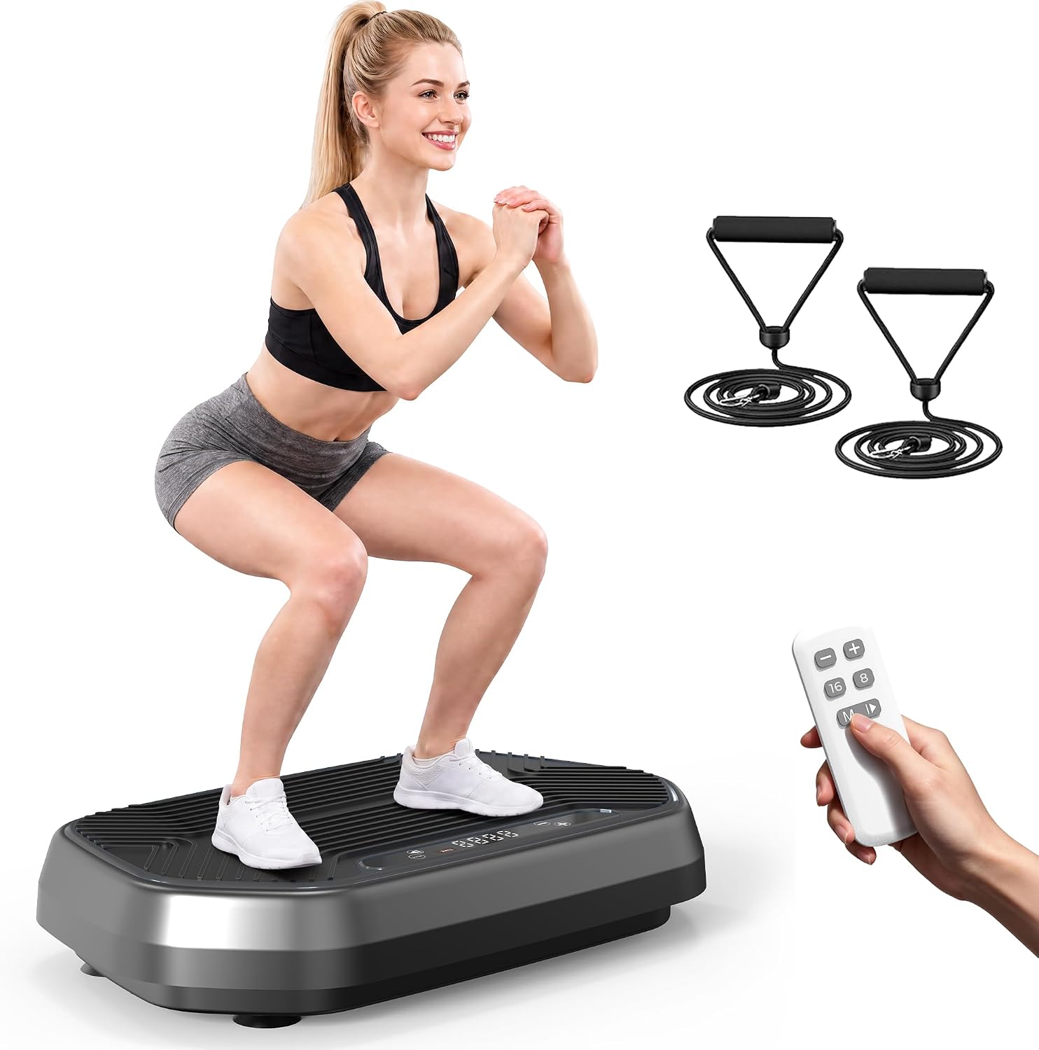Detalle de Kalietel S1 Vibration Plate with 20 Levels, 9 Programs and Bluetooth