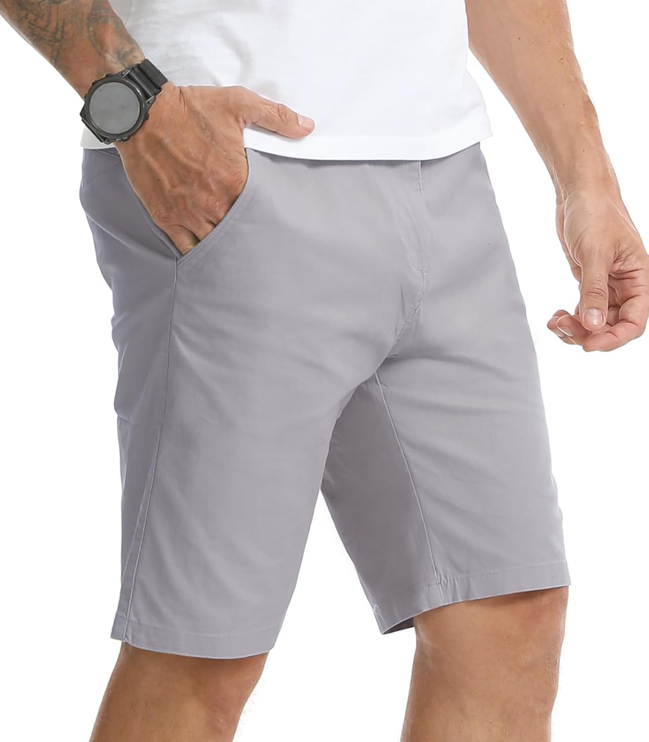 Thumbnail 1 de Zetieny Kurze Hosen Herren – Sommerleichte Baumwoll-Chino Shorts mit praktischen Taschen