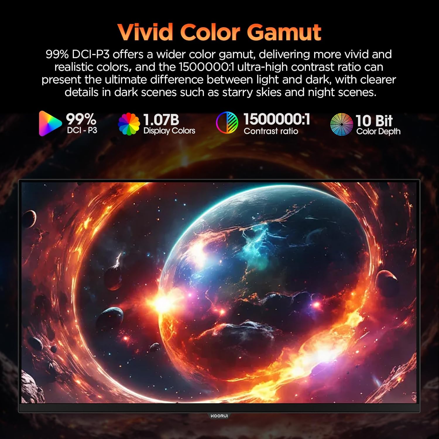 Thumbnail 4 de KOORUI 32 Inch 4K OLED Gaming Monitor 240Hz 🖥