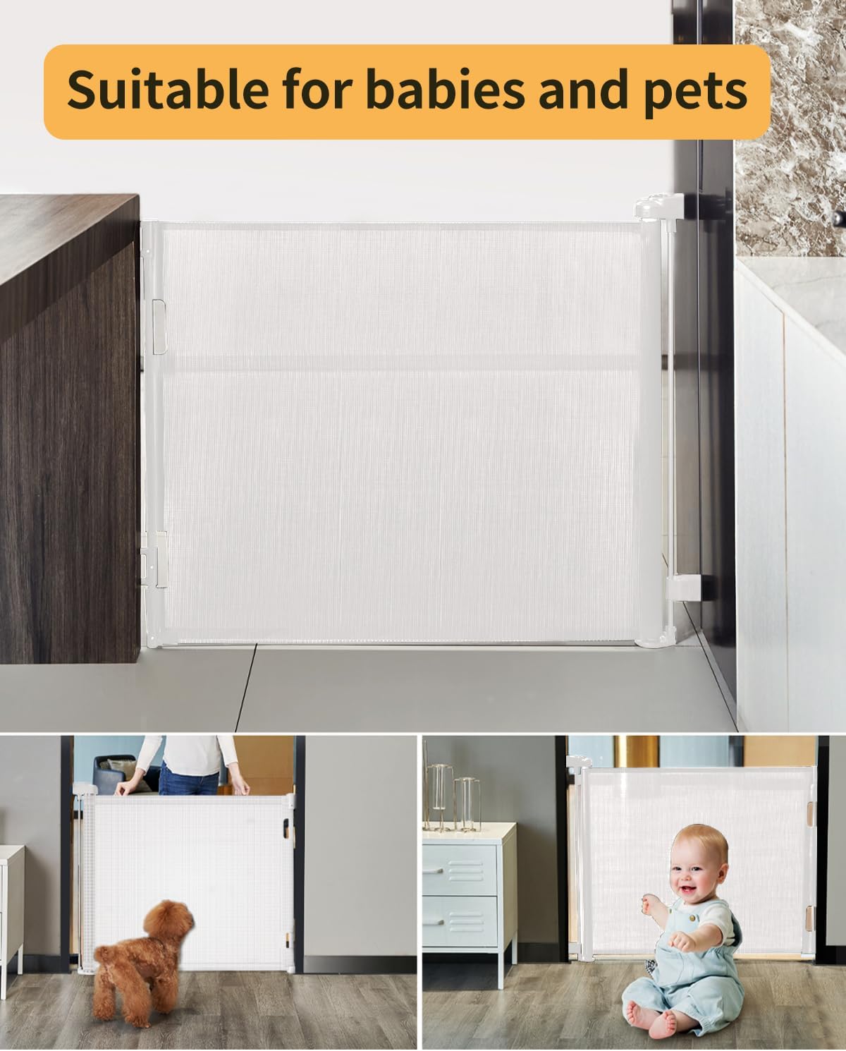 Thumbnail 5 de Retractable Baby Gate 180cm Wide