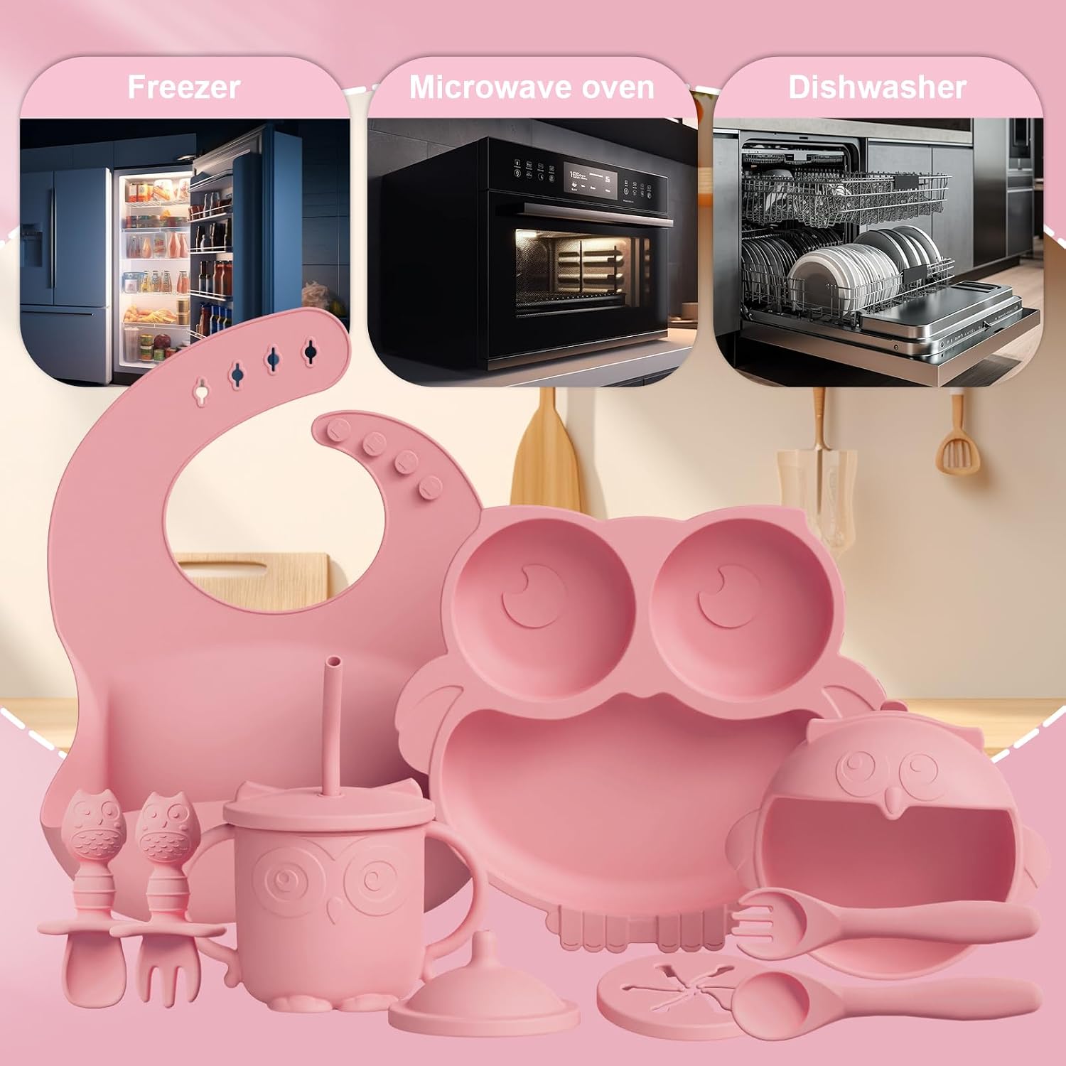 Thumbnail 6 de Silicone Baby Feeding Set, 10-Piece