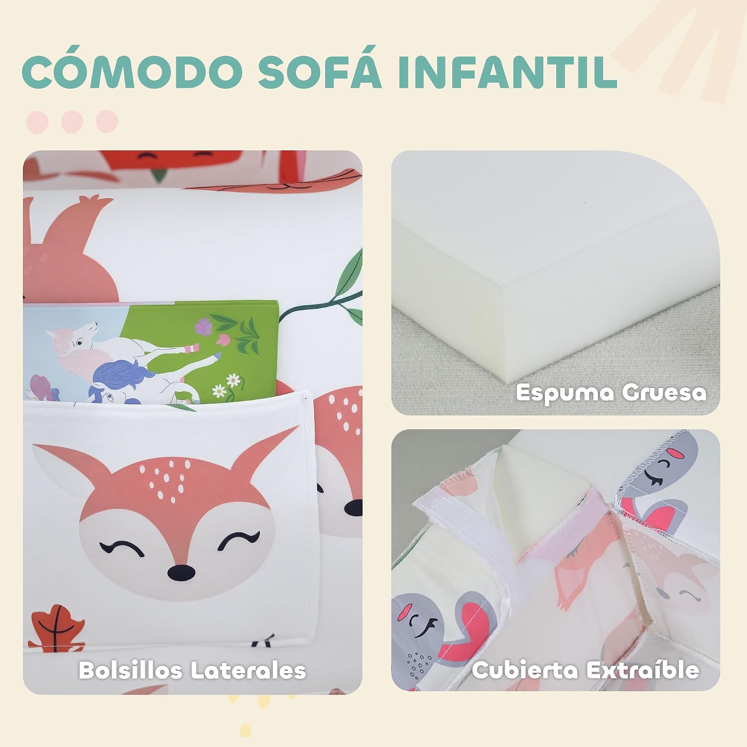 Thumbnail 3 de AIYAPLAY Sillón Infantil 54x40x43 cm