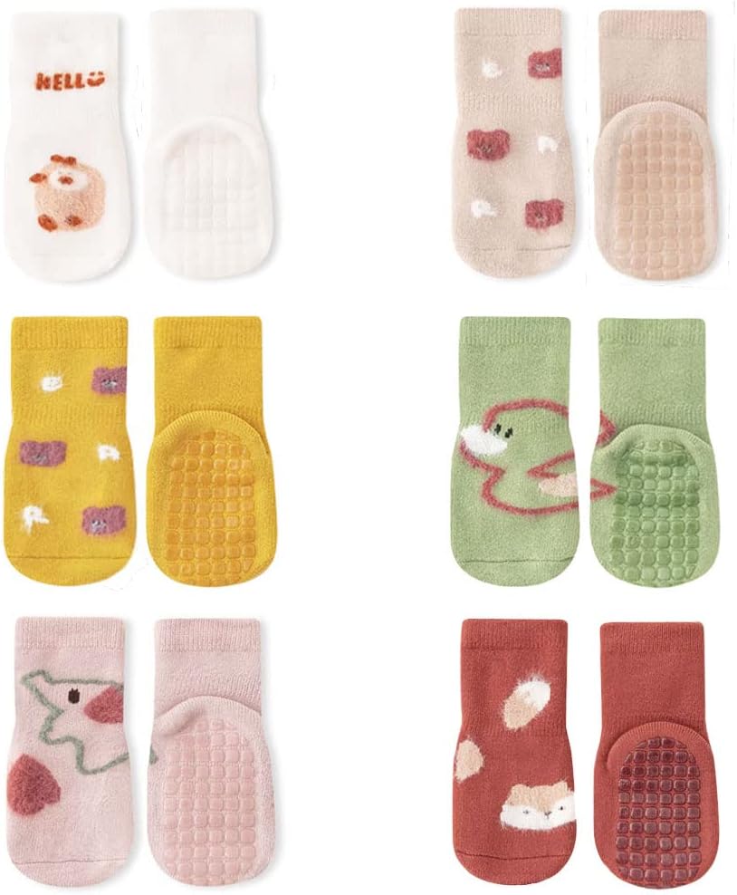 FedMois 6 Pairs Baby Winter Socks
