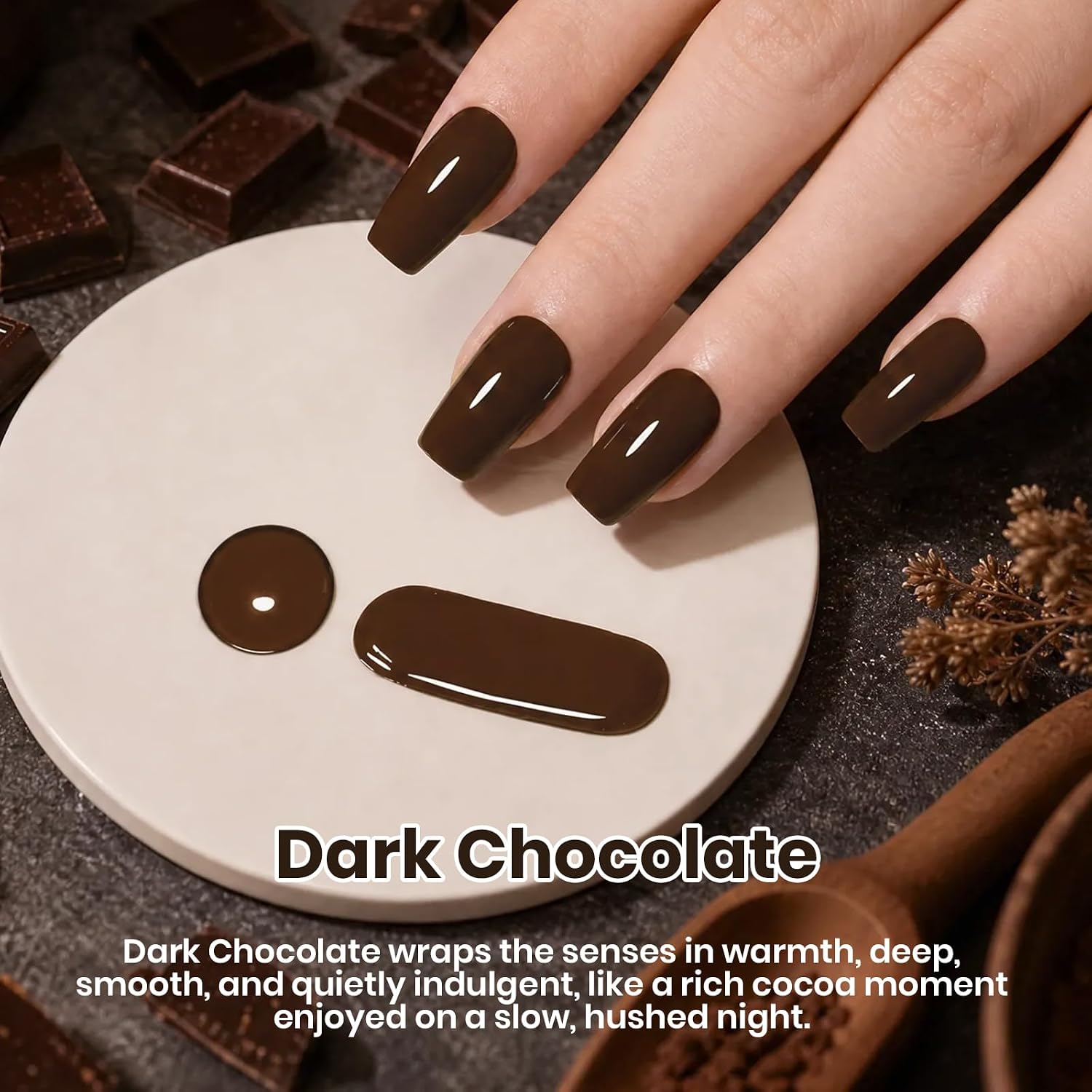 Detalle 2 de Beetles Brown Gel Nail Polish 15 mL