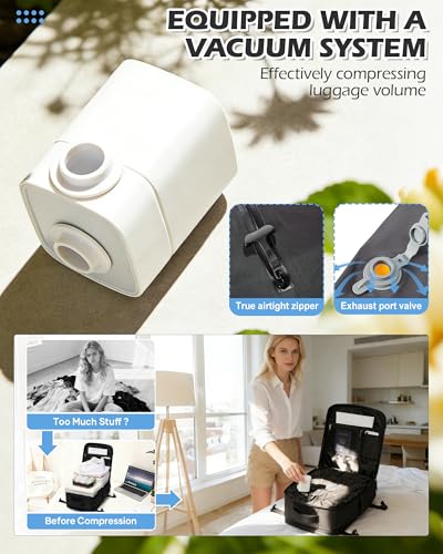 Thumbnail 3 de BJLFS Mochila al vacío con bomba (40x30x20) para cabina, compatible con Ryanair y Wizz Air, impermeable