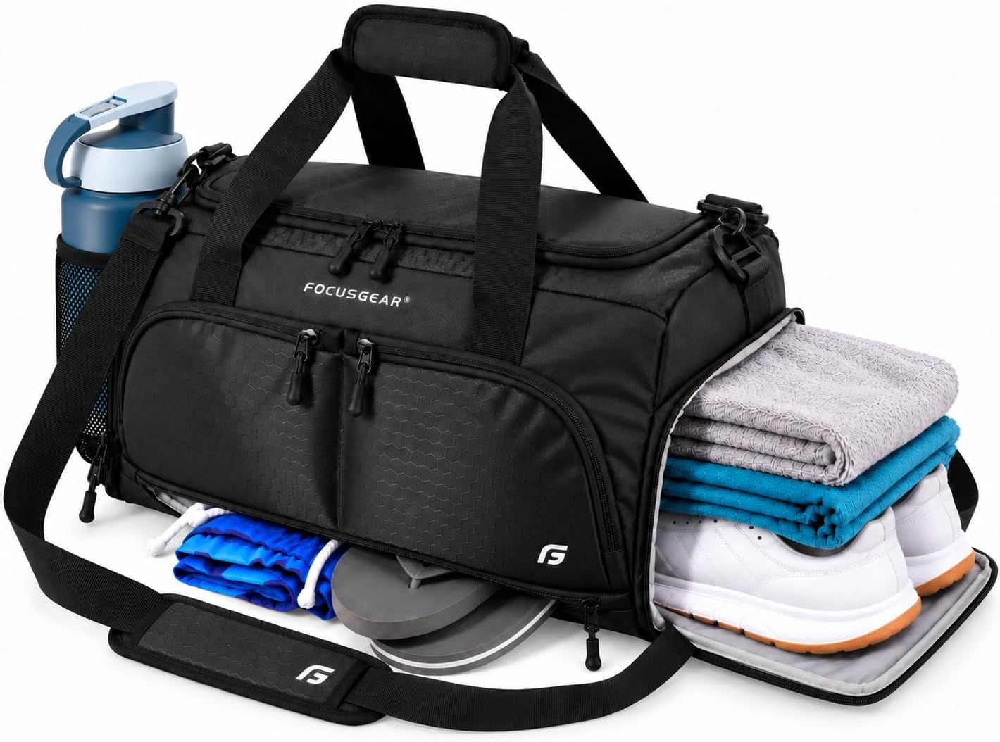 Detalle de Ultimate Gym Bag 2.0 – średnia torba sportowa 50 cm, 10 przegródek