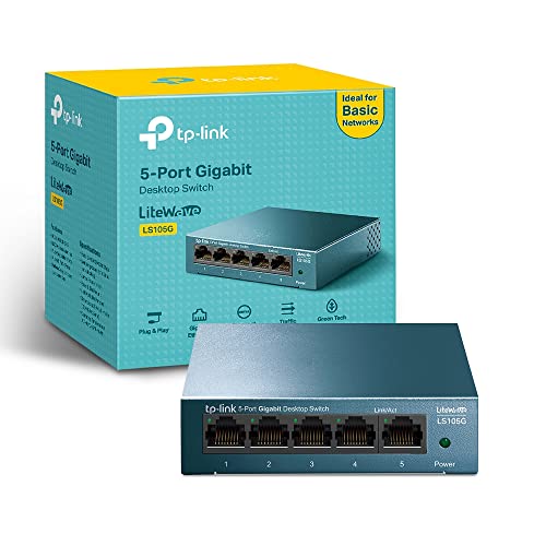 Detalle de TP-Link LS105G: Switch 5 Porte Gigabit con Custodia in Metallo, Desktop