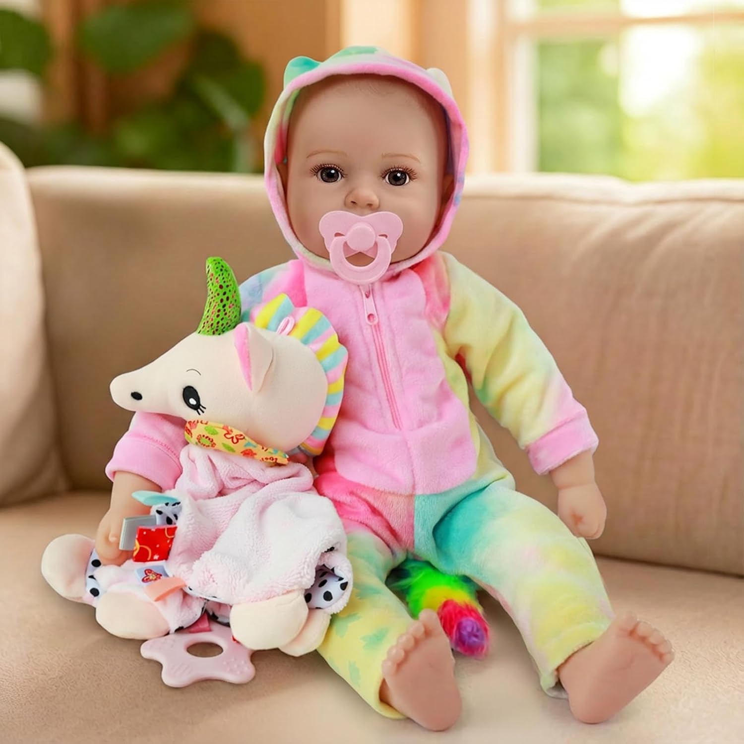 Detalle de GOAROY Lifelike 18-Inch Baby Doll for Kids 3+ with Accessories