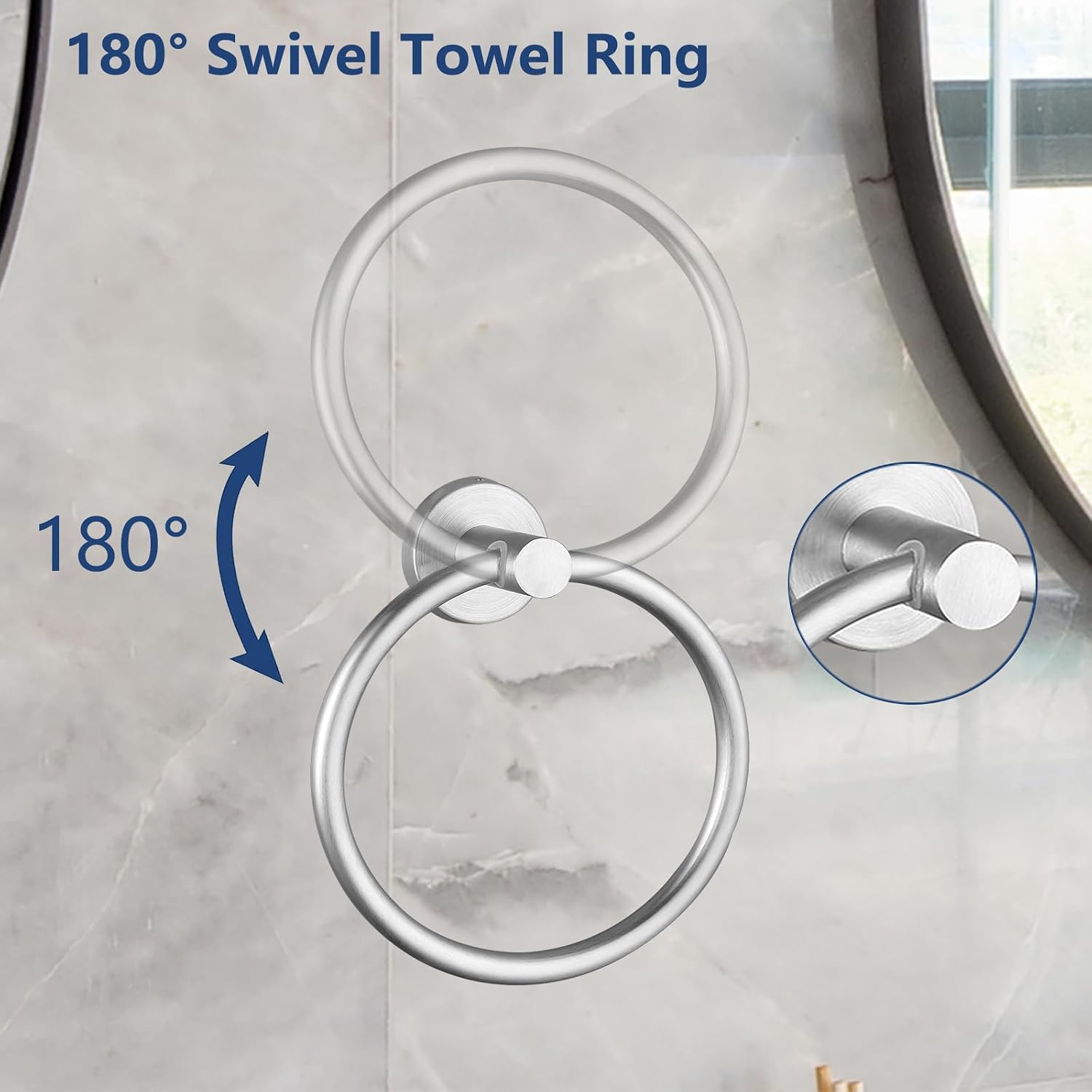 Thumbnail 6 de Towel Ring & Toilet Paper Holder SUS304