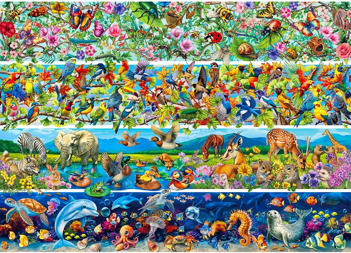 Detalle de HUADADA 1000-piece All Things Have Spirits jigsaw puzzle 🧩
