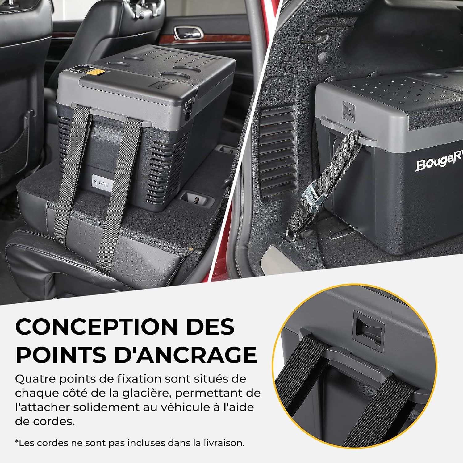 Thumbnail 6 de BougeRV CRPRO glacière à compression 20 litres (−22 °C à 10 °C) 12/24V DC & 110-240V AC