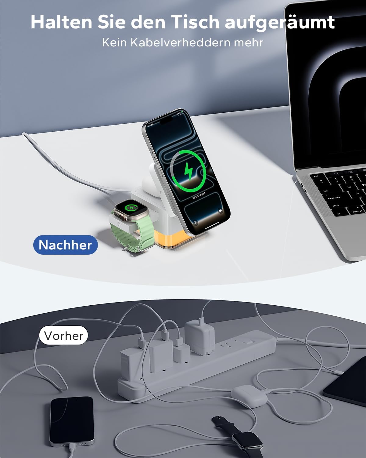 Thumbnail 6 de KPON 3-in-1 Ladestation für iPhone und Watch