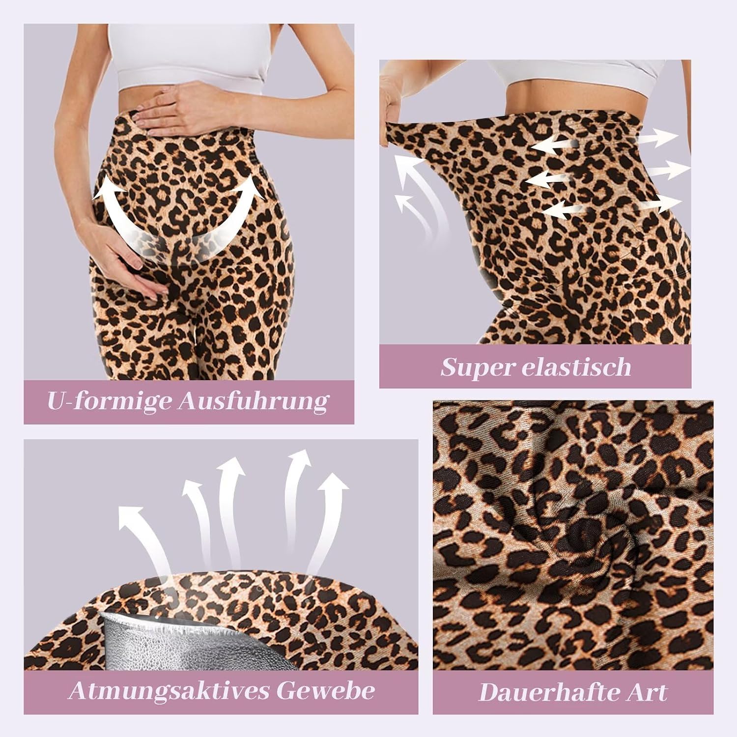 Detalle 2 de QGGQDD Umstands Radlerhose für Schwangerschaft