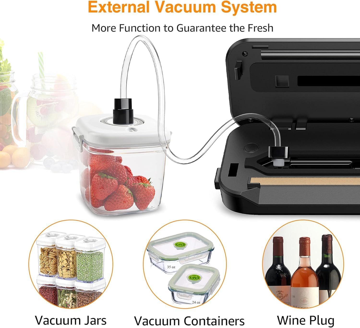 Detalle 2 de MEGAWISE 2025 Vacuum Sealer 10-20s
