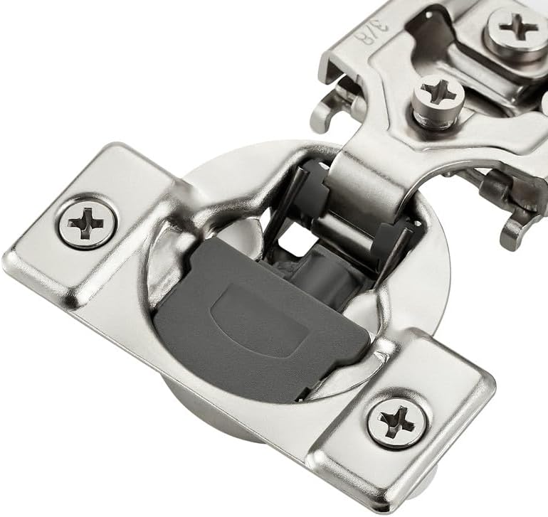Detalle 1 de Ravinte JL114LS Soft-Close Cabinet Hinges, 3/8-Inch Overlay, 30 Pairs