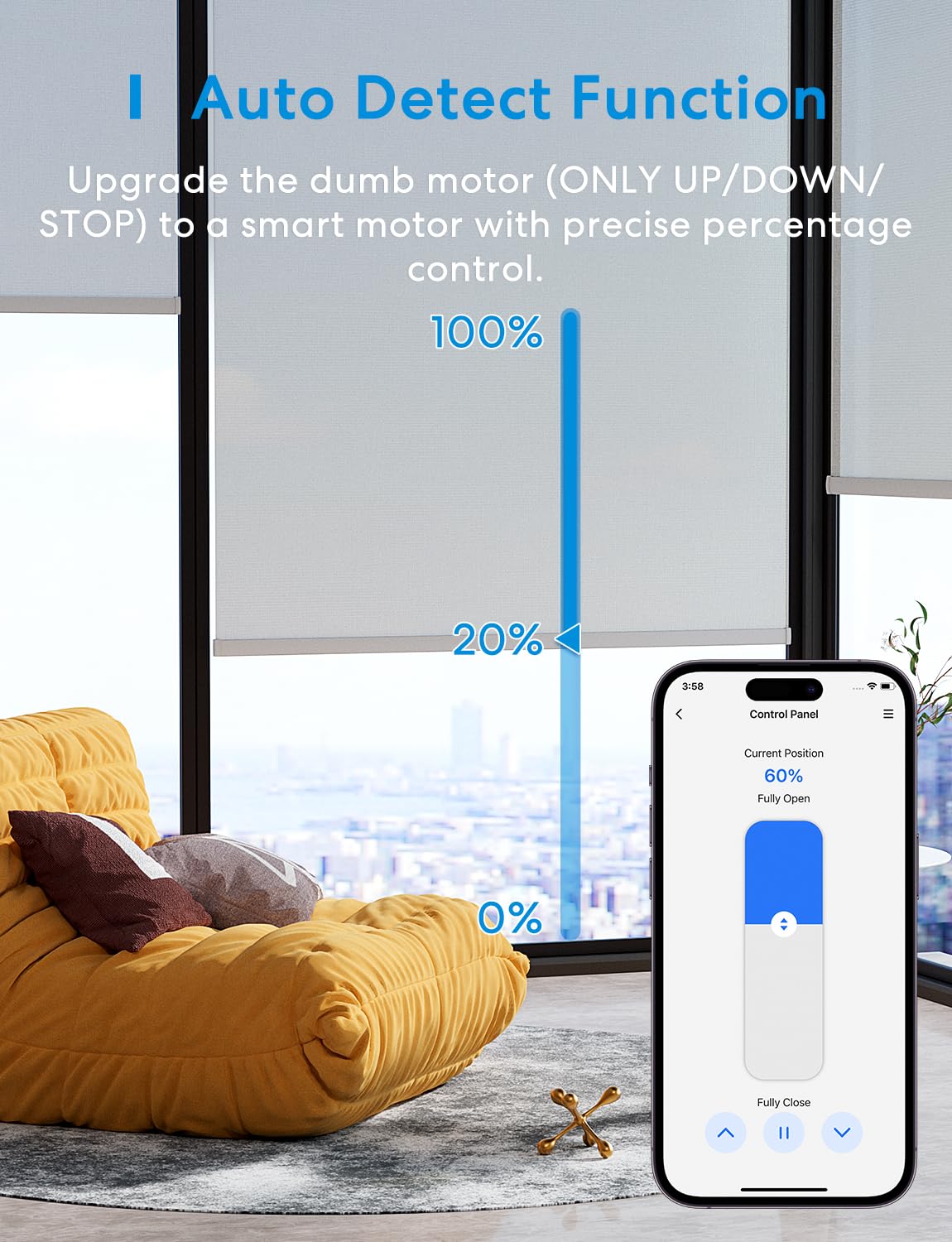 Detalle 2 de Meross Matter Interruptor para Persianas con HomeKit