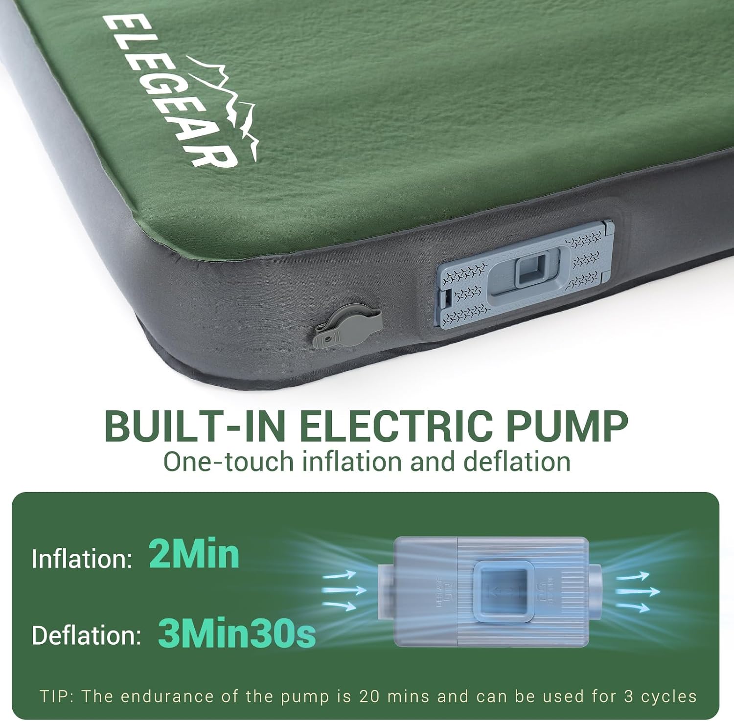 Detalle de Elegear CumbreX Air & Foam Self-Inflating Sleeping Pad with Built-in Pump