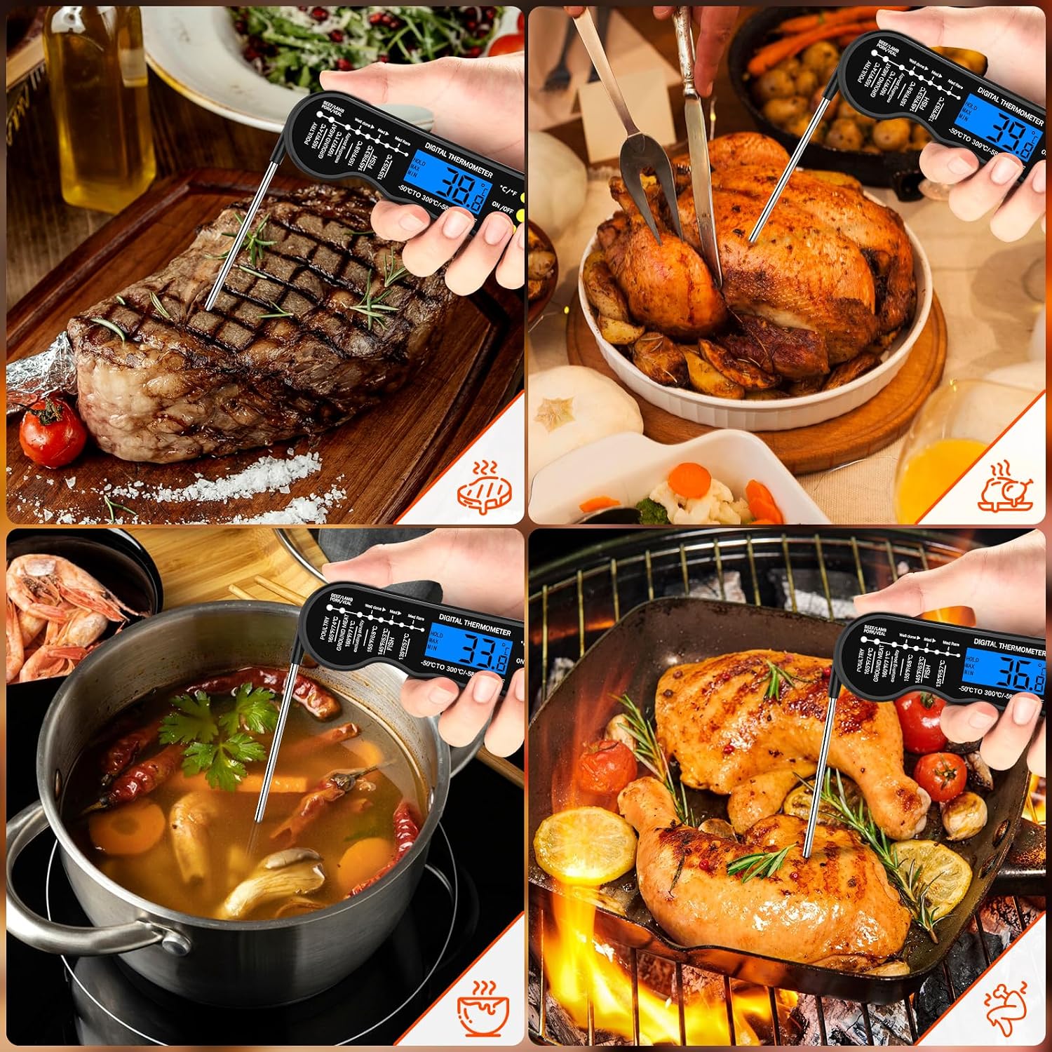 Detalle de Q128 Instant-Read Meat Thermometer