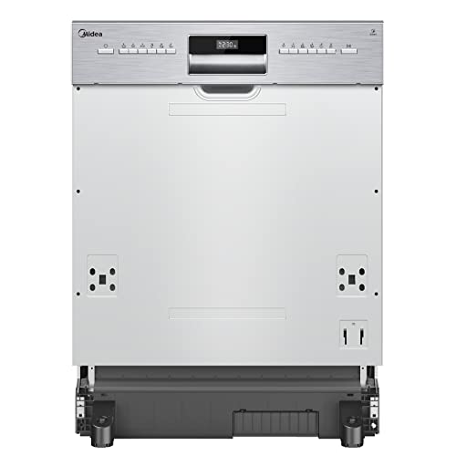 Detalle de Midea Geschirrspüler Teilintegriert 60 cm – 13 Gedecke, flexible Beladung, Home Connect