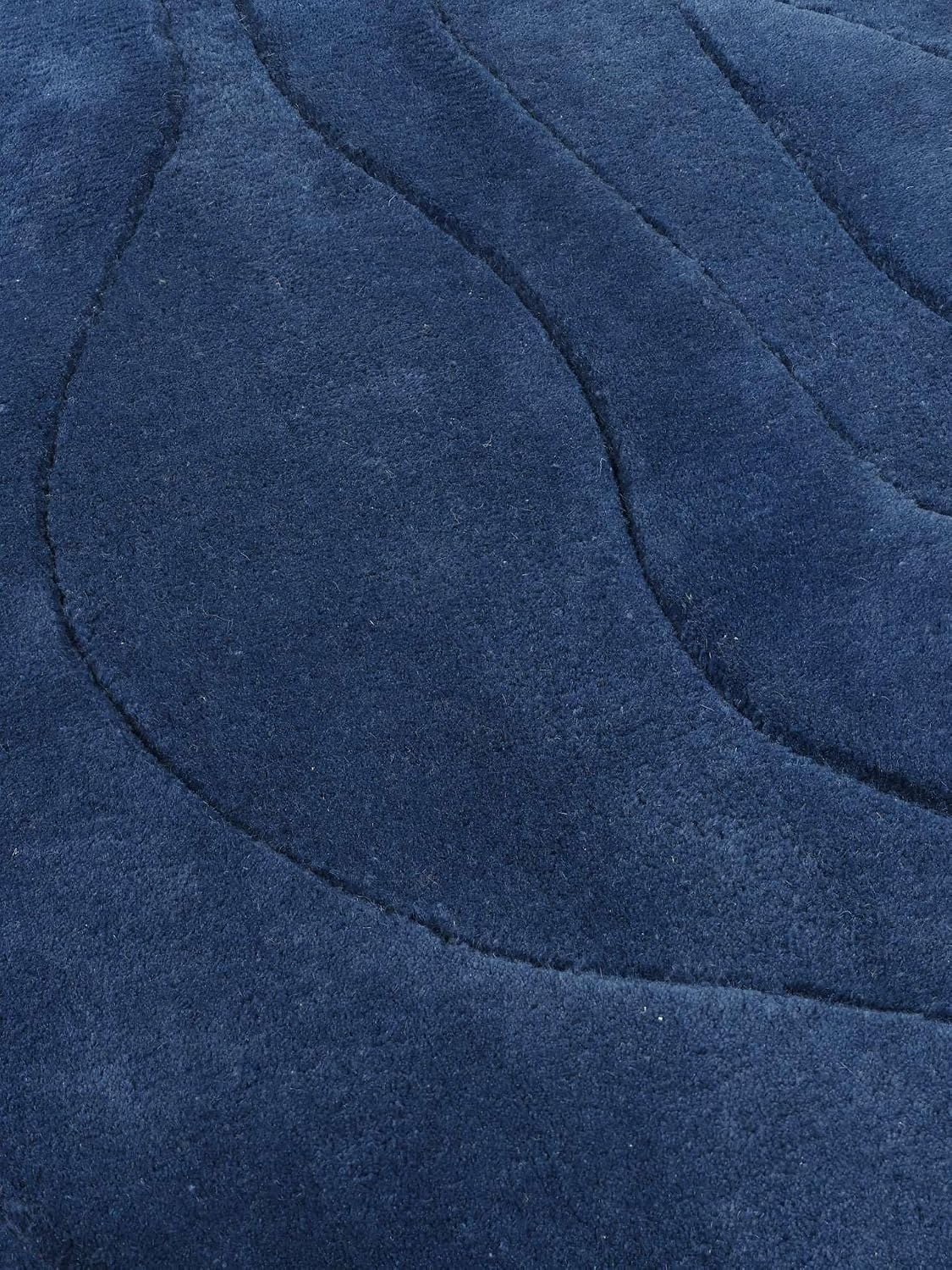 Detalle 2 de RugVista Barba Rug, 250 x 250 cm, Blue, Medium Pile, Wool & Cotton