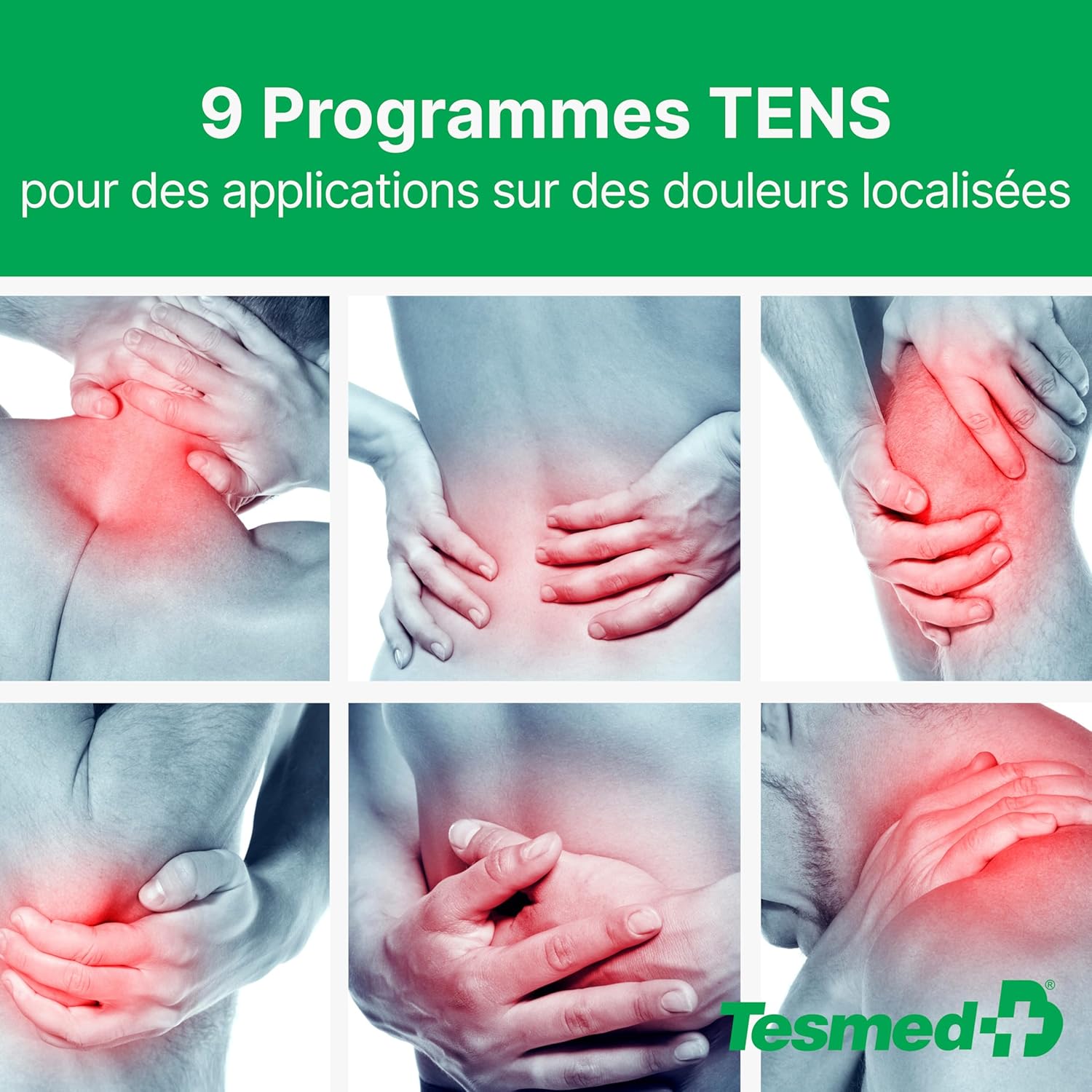 Thumbnail 2 de TESMED Fit Électrostimulateur musculaire 3 en 1 (EMS, TENS, Massage) – 22 programmes et 6 personnalisables