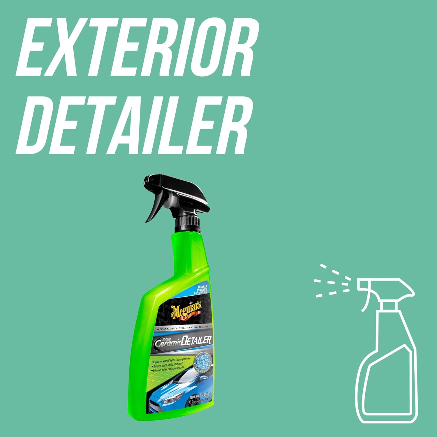Thumbnail 1 de Meguiar's Hybrid Ceramic Spray Detailer 769ml – Enhances Wax, Coatings and Sealants