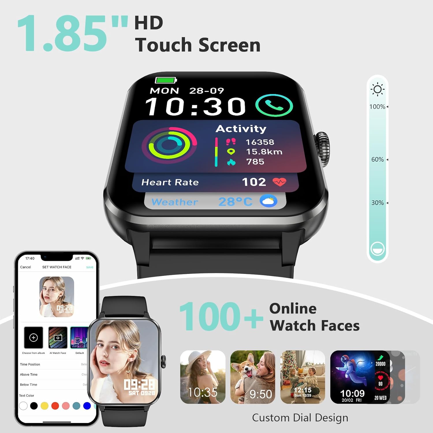 Detalle 2 de Blackview 2026 fitness smartwatch 100+ modes